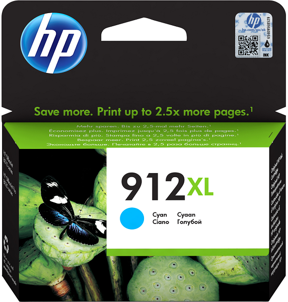 Картридж HP 912 3YL81AE голубой (825стр.) для HP OfficeJet 801x/802x