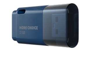 Накопитель USB 2.0 32GB More Choice MF32 Dark Blue, цвет синий