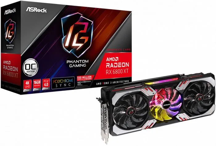 ASRock Radeon RX 6800 XT Phantom Gaming D (RX6800XT PGD 16GO)