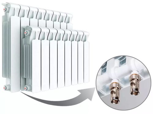 Радиатор отопления биметаллический Rifar Monolit Ventil 350 х11 RM35011НЛ50 - фото 1