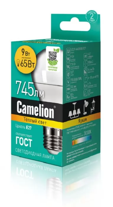 Camelion LED9-A60/830/E27