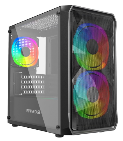 

Корпус mATX Powercase Mistral Micro A3B ARGB CMMAB-A3 чёрный, без БП, боковая панель из закаленного стекла, USB 3.0, 2*USB 2.0, audio, Mistral Micro A3B ARGB