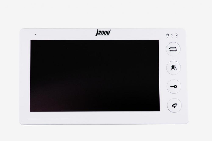Видеодомофон J2000 J2000-DF-КАРИНА PAL цветной hands-free 7 с поддержкой видеоформата  PAL и NTSC, макс подключение: 2 выз панели + 3 допх мониторов