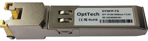 Модуль SFP+ OptTech OTSFP+-RJ45 SFP+, 10GBase-T, RJ45