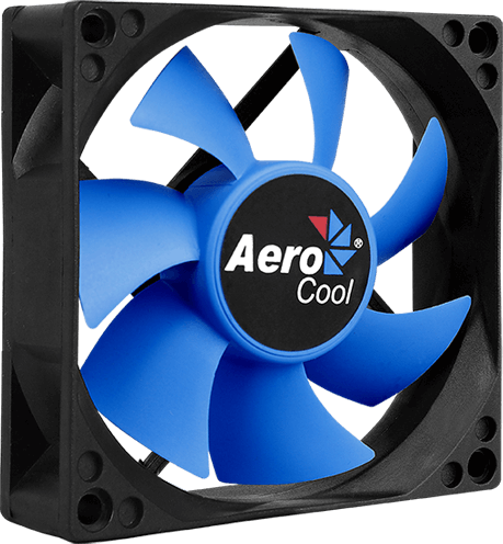 Вентилятор для корпуса AeroCool Motion 8 4710700950760 80х80х25мм, 2000rpm, 21,5 CFM, 25.3 dBA, Mole