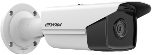 Видеокамера IP HIKVISION DS-2CD2T43G2-4I(2.8mm) 4Мп уличная цилиндрическая с EXIR-подсветкой до 80м и технологией AcuSense; объектив 2.8мм