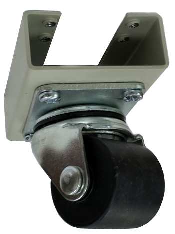 Ролики AESP REC-CB-MA-BK (нагрузка до 1080кг на комплект) для напольных шкафов МТК и P4, 4шт, чёрные, цвет черный