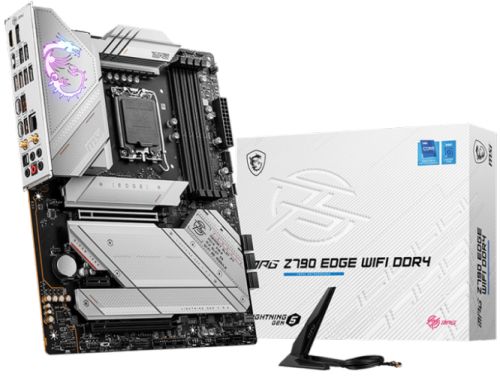 Материнская плата ATX MSI MPG Z790 EDGE WIFI DDR4 (LGA1700, Z790, 4*DDR4 (5333), 7*SATA 6G RAID, 5*M