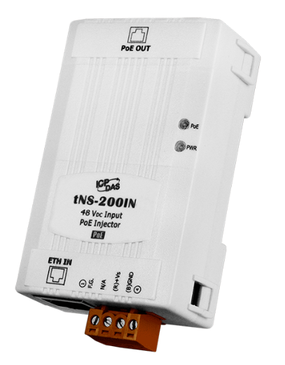Инжектор PoE ICP DAS tNS-200GIN CR RS-232/RS-485 to 433 MHz Radio Modem (RoHS)