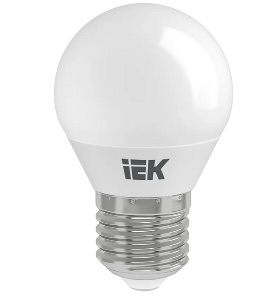 

Лампа светодиодная IEK LLE-G45-7-230-65-E27 ECO G45 7Вт шар 6500К E27 230В, LLE-G45-7-230-65-E27