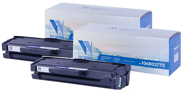 

Картридж NVP NV-106R02773-SET2 для Xerox Phaser 3020/WorkCentre 3025 (1500k) (2 шт), NV-106R02773-SET2