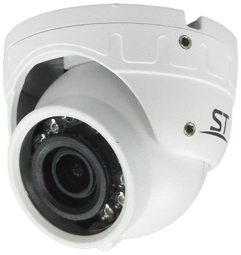 Видеокамера IP Space Technology ST-S4501 POE БЕЛАЯ (2,8mm) 4MP (2560*1440), уличная купольная с ИК п