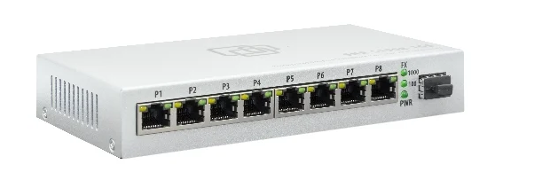 

Коммутатор SNR SNR-S1908-1GS уровня 2, 8 портов 10/100Base-TX, 1 порт 100/1000Base-X (SFP), SNR-S1908-1GS