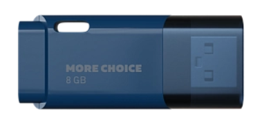 Накопитель USB 2.0 8GB More Choice MF8 Dark Blue, цвет синий