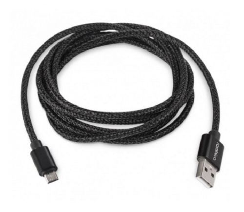 Кабель интерфейсный Rombica Digital AB-04 Black USB 2.0 - Micro-USB, черный