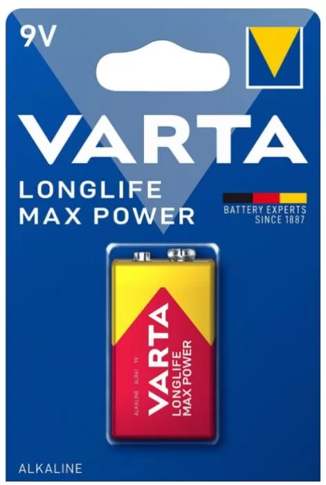 Varta LONGLIFE MAX POWER (MAX TECH) Крона 6LR61