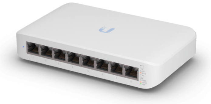 

Коммутатор Ubiquiti USW-Lite-8-PoE UniFi Switch Lite 8 PoE, 8*1G RJ45, раздача 52Вт, USW-Lite-8-PoE