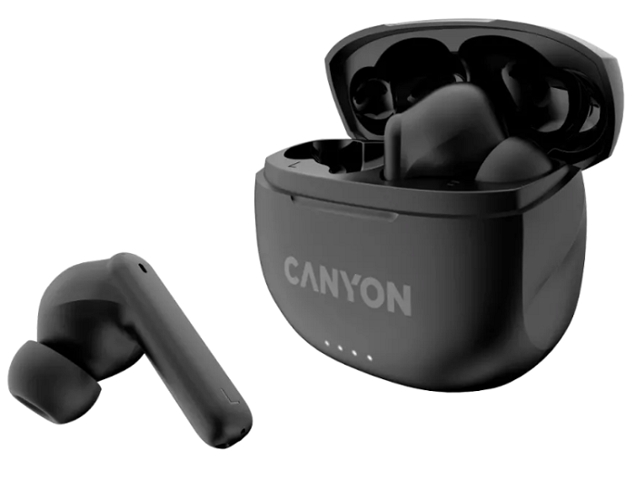 

Наушники беспроводные Canyon TWS-8 Bluetooth: 5.3, 20-20 кГц, 32 ОМ, 2*40 мАч, 470 мАч, USB-C, IP33, black, TWS-8