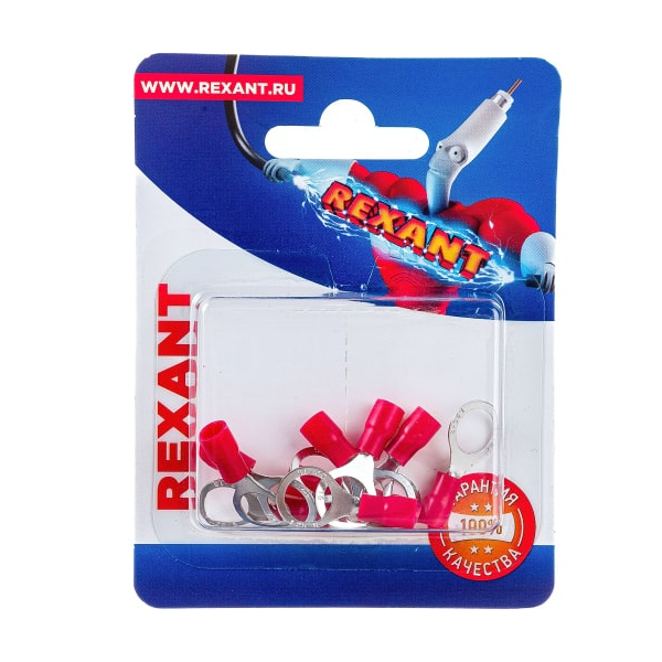 

Наконечник Rexant 06-0416-A кольцевой изолированный диам. 8.4 мм 0.5-1.5мм2 (НКи 1.5-8/НКи 1,25-8) красный, в упак. 10 шт., 06-0416-A