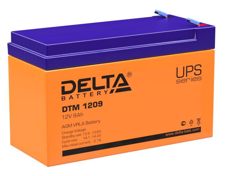 Батарея Delta DTM 1209 12В, 9Ач