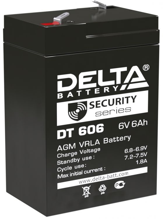 Батарея Delta DT 606 6В, 6Ач
