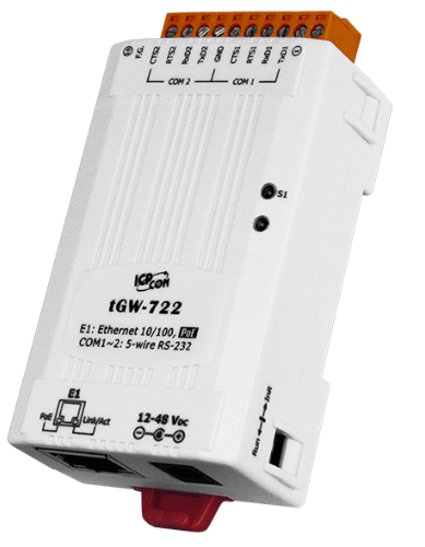 

Преобразователь ICP DAS tGW-722 Tiny Modbus/TCP to RTU/ASCII gateway with PoE and 2 RS-232 Ports (RoHS), tGW-722