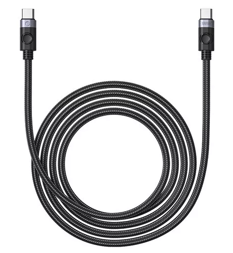 

Кабель интерфейсный Orico C2CZ-20-BK-BP USB-C(m)/USB-C(m), 480 Мбит/с, 100 Вт, 2 м, черный/серебристый, C2CZ-20-BK-BP