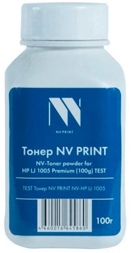 Тонер NVP NV-1005-PR-TEST100G для HP 1005, P1002, 1003-1009, LJ-M1120, P1505, M1522M, LJ Pro M1132, цвет черный