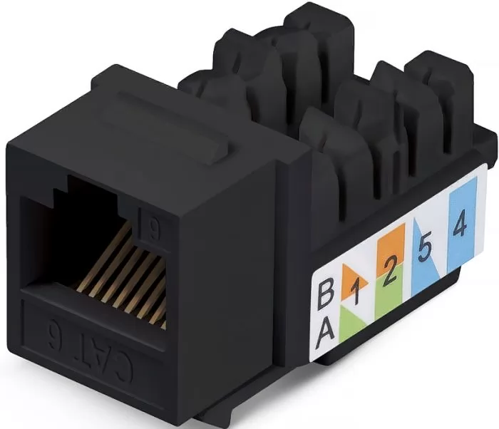 WRLine WR-KJ-RJ45-C5E-90-SW-BK