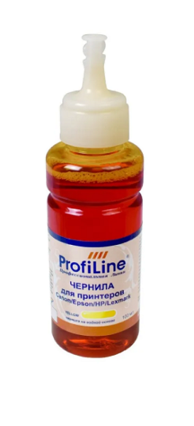 

Чернила ProfiLine PL_INK_U_Y_100ml для принтеров Canon/Epson/HP/Lexmark универсальные на водной основе Yellow 100 мл, PL_INK_U_Y_100ml