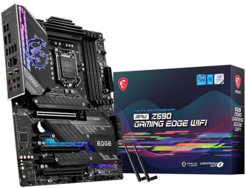 Материнская плата ATX MSI MPG Z590 GAMING EDGE WIFI (LGA1200, Z590, 4*DDR4(5333MHz), 6*SATA 6G RAID,