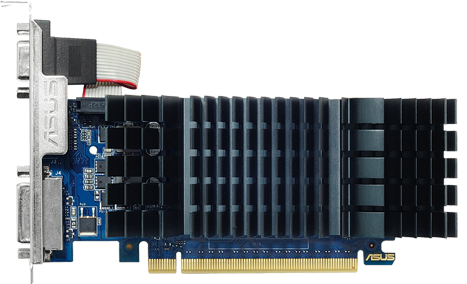 Видеокарта PCI-E ASUS GeForce GT 730 (GT730-SL-2GD5-BRK-E) 2GB GDDR5, 64bit, 28nm, 902/5010MHz VGA/DVI/HDMI