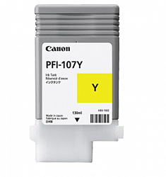 

Картридж Canon PFI-107 Y 6708B001 желтый для iPF670/680/685/770/780/785 130мл., PFI-107 Y