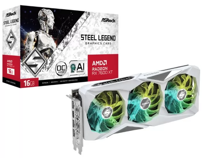 ASRock Radeon RX 7600 XT Steel Legend OC