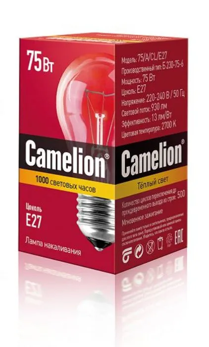 Camelion 75/A/CL/E27