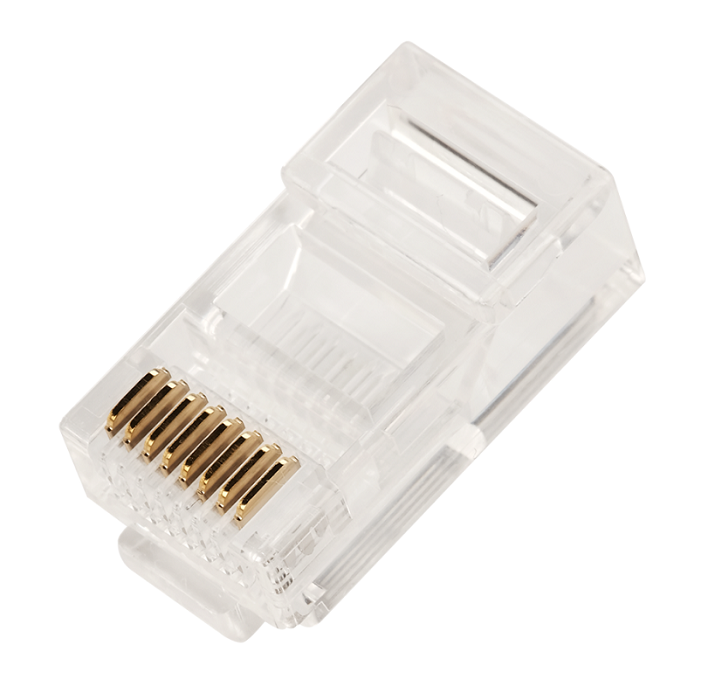 

Коннектор TWT TWT-PL45-8P8C/JR100 RJ45 UTP 8P8C, универсальный, cat.5e, 100 шт. в банке, TWT-PL45-8P8C/JR100