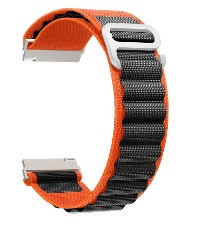 

Ремешок на руку Lyambda DSN-24-44-OB петлевой нейлоновый для Apple Watch 42/44/45/49 mm orange/black, DSN-24-44-OB