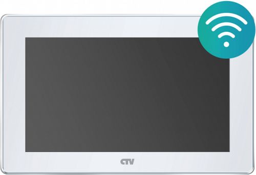 Видеодомофон CTV CTV-M5701 (белый) поддержка форматов AHD, TVI, CVI и CVBS с разрешением 1080p/720p/960H, встроенный модуль Wi-Fi