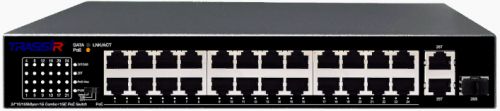 Коммутатор неуправляемый TRASSIR TR-NS1126-225-24PoE с 24 PoE портами (24*10/100 Mbps PoE Ports, 1Co