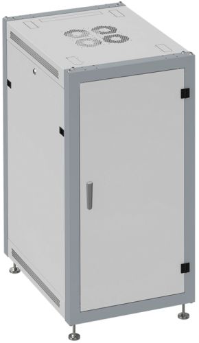 Шкаф напольный 19", 18U SYSMATRIX SL 6018.722 600x1000x935mm (ШхГхВ) передняя дверь сплошная металли