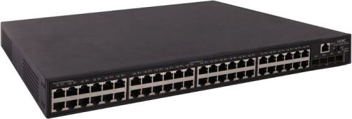 Коммутатор H3C LS-5130S-52S-EI-GL L2 Ethernet Switch with 48 10/100/1000BASE-T Ports and 4 1G/10G BASE-X SFP Plus Ports,(AC) ecs4510 28t edge core 24 x ge 2 x 10g sfp ports 1 x expansion slot for dual 10g sfp ports l2 stackable switch w 1 x rj45 console port 1 x