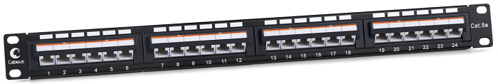 

Патч-панель Cabeus PLAN-24-Cat.5e-Dual IDC 19", 1U, Cat 5e, 24 порта RJ45 (8p8c), неэкранированная, Dual IDC (110/KRONE), PLAN-24-Cat.5e-Dual IDC