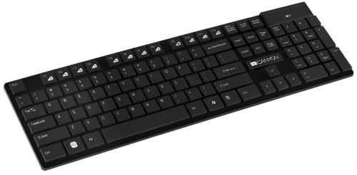 Клавиатура Canyon HKB-W2 104 keys, slim design, chocolate key caps, RU layout black