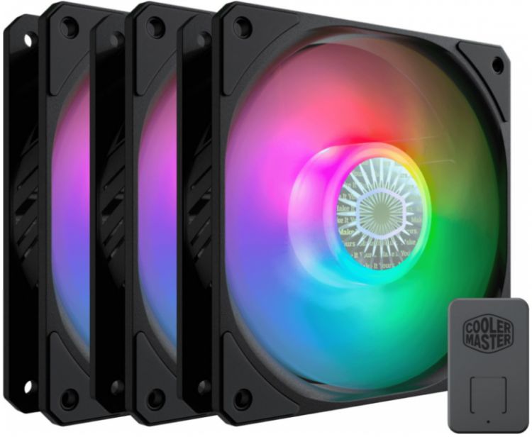 

Вентилятор для корпуса Cooler Master SickleFlow 120 ARGB 3IN1 MFX-B2DN-183PA-R1 120x120x25mm, 650-1800rpm, 62 CFM, 8-27 dBA, 4-Pin PWM, SickleFlow 120 ARGB 3IN1