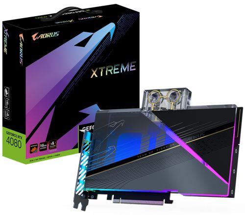 Видеокарта PCI-E GIGABYTE GeForce RTX 4080 XTREME WATERFORCE (GV-N4080AORUSX WB-16GD) 16GB GDDR6X 25