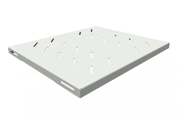 

Полка SNR SNR-SHELF-06040-120G стационарная усиленная для шкафов глубиной 600мм (глубина полки 400мм), нагрузка 120кг, серая, SNR-SHELF-06040-120G