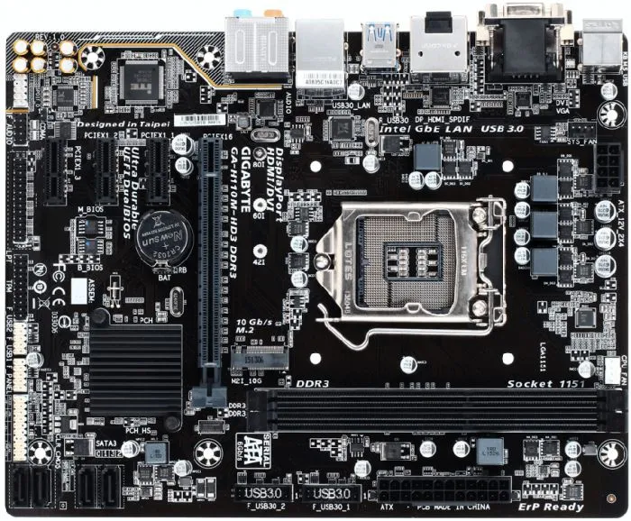 фото GIGABYTE GA-H110M-HD3 DDR3