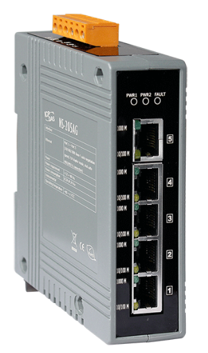 

Коммутатор ICP DAS NS-205AG with +48 VDC Input (RoHS), NS-205AG