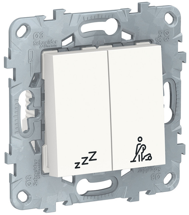 

Выключатель Schneider Electric NU521718 кнопочный "Не беспокоить-убрать номер" бел, NU521718