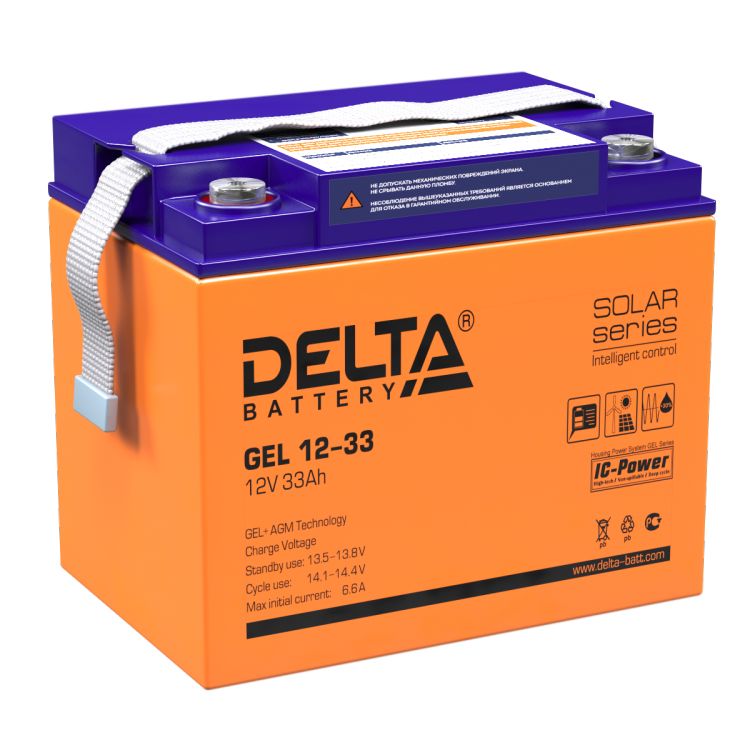 Батарея Delta GEL 12-33 12В, 33Ач